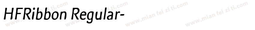 HFRibbon Regular字体转换